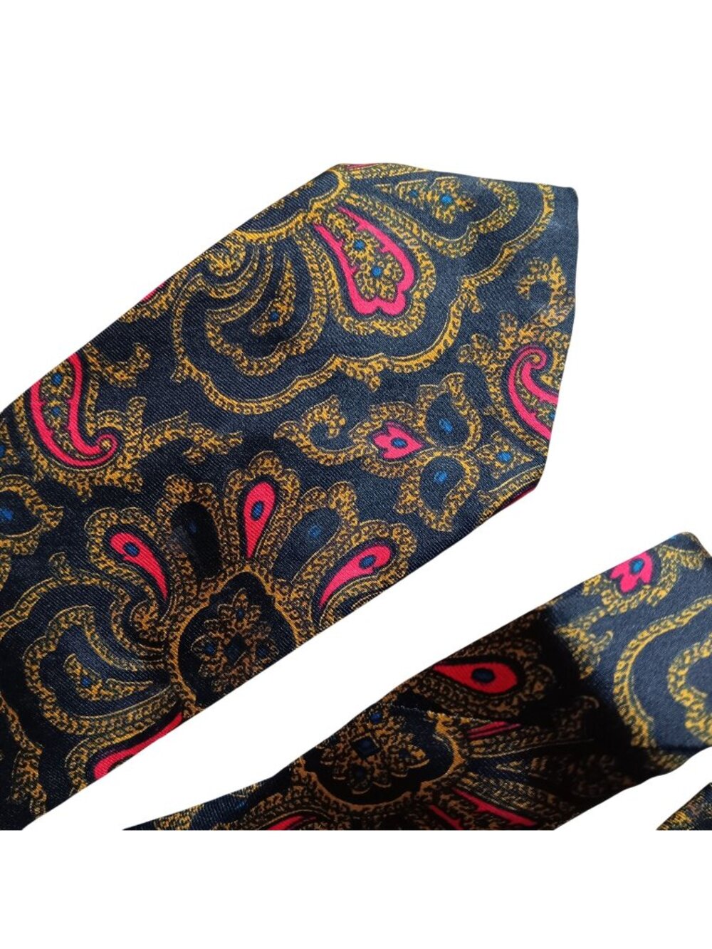Vintage Necktie 1960's Mens Neck Tie By Maverick 54" 2.75" Mobster Mod Boss